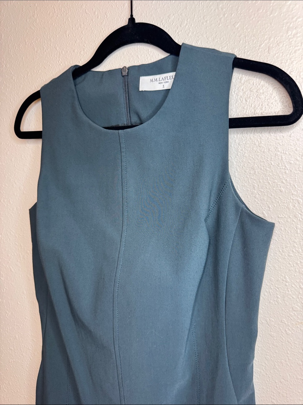 MM.LaFleur Constance Dress Dark Spruce Size 6 NWT Cotton Stretch Sheath Workwear - Picture 4 of 15